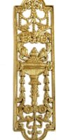 5350-Ornate Push Plate-PB-11"x 3"
